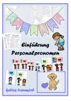 Vorschau - Stundenentwürfe - Einführung Pronomen - Deckblatt