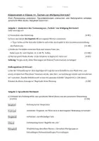 Vorschau - Klassenarbeiten - Klassenarbeit zu Tschick Klasse 9 10 - Deckblatt