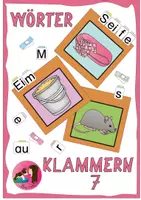 Vorschau - Stationenlernen - Erste Wörter klammern (Au und Ei) - Deckblatt