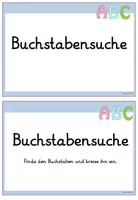 Vorschau - Arbeitsblätter - Kartei: Buchstabensuche 1 Klasse 1 - Grundschrift - Seite 2