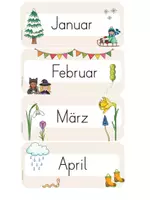 Vorschau - Präsentationen/Tafelbilder - Kalender - Tafelkalender - Klassenkalender (Deutsch & Englisch) - Seite 3