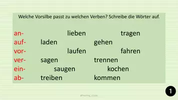 Vorschau - Aufgabenkarten - Vorsilben Aufgabenkartei - Seite 2