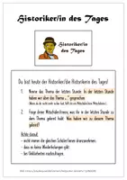 Vorschau - Poster - Historikerin/Historiker des Tages - Deckblatt