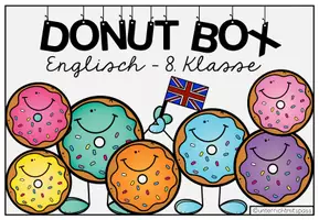 Vorschau - Fördermaterial/Inklusion - ENGLISCH - DONUT BOX (8. Schulstufe) 36 Grammar Aufgabenkarten zum Jahresstoff - Seite 3