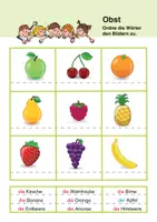 Vorschau - Arbeitsblätter - DAZ-Wortschatz: Ernährung - Lernrätsel zur Sprachförderung - Seite 1