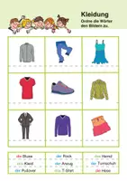Vorschau - Arbeitsblätter - Materialpaket DaZ-Wortschatz: Tiere, Ernährung, Kleidung, Zuhause, Schule, Körper - Seite 2