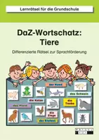 Vorschau - Arbeitsblätter - DaZ-Wortschatz: Tiere - Lernrätsel zur Sprachförderung - Deckblatt