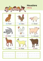 Vorschau - Arbeitsblätter - DaZ-Wortschatz: Tiere - Lernrätsel zur Sprachförderung - Seite 2