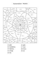 Vorschau - Arbeitsblätter - Rechenmalblatt "Mandala" - Subtraktion ZR20 ohne 10er Übergang - Deckblatt