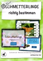 Vorschau - Präsentationen/Tafelbilder - Heimische Schmetterlinge bestimmen - Interaktive PDF - Deckblatt