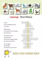 Vorschau - Arbeitsblätter - DaZ-Worträtsel: Tiere - Seite 1