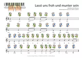 Vorschau - Spiele - Lasst uns froh und munter sein - Noten für Keyboard, Klavier und Melodica - Deckblatt