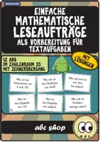 Vorschau - Arbeitsblätter - Einfache mathematische Lese- und Rechenaufträge (12 ABs, Vorbereitung für Textaufgaben) - Deckblatt