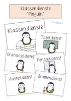 Vorschau - Poster - Klassendienste Pinguin - Seite 1