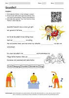 Vorschau - Arbeitsblätter - Arbeitsblatt zum Thema "Gesundheit" + Onlineübung & MP3 + Infografik - Deckblatt