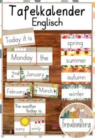 Vorschau - Präsentationen/Tafelbilder - Tafelkalender - Kalender für die Klasse (Englisch) - Deckblatt