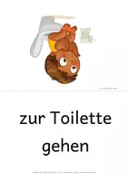 Vorschau - Fördermaterial/Inklusion - Tagesablauf - Bildkarten Verben: Bildkarten zur Sprachförderung - Bild-Wortkarten für die Wortschatzarbeit - Seite 3