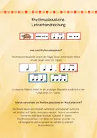 Vorschau - Arbeitsblätter - Rhythmusbausteine Paket: Bildkarten, Tafelmaterial & Arbeitsblätter - Seite 1