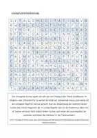 Vorschau - Arbeitsblätter - Buddhismus - Suchsel (Buchstabengitter zu den Weltreligionen) - Seite 2