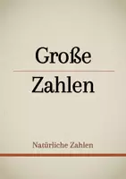 Vorschau - Präsentationen/Tafelbilder - Tafelbilder - Namen für Große Zahlen, Zehnerpotenzen - Deckblatt