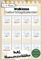 Vorschau - Bildkarten - Walklasse Geburtstagskalender - Deckblatt