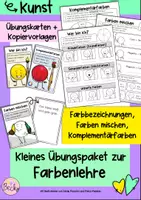 Vorschau - Arbeitsblätter - Farbenlehre Übungskarten - Deckblatt