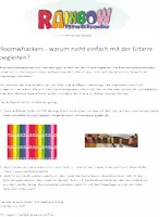 Vorschau - Arbeitsblätter - Boomwhackerfarben = Rainbowgitarre! - Deckblatt
