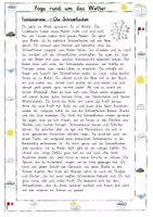 Vorschau - Aufgabenkarten - Fantasiereise - Die Schneeflocken - Seite 1