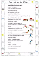 Vorschau - Arbeitsblätter - Materialpaket Yoga zum Thema Wetter - Seite 1