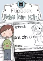 Vorschau - Mal- und Bastelvorlagen - Flipbook "Das bin ich" - Steckbrief - Klasse 1 & 2 - Deckblatt