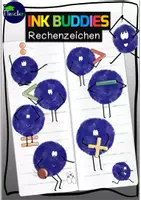 Vorschau - selbst erstellte Cliparts/Grafiken - INK Buddies - Rechenzeichen (7 Cliparts) - Deckblatt