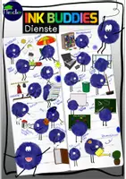 Vorschau - selbst erstellte Cliparts/Grafiken - INK Buddies - Klassendienste (20 Cliparts) - Deckblatt