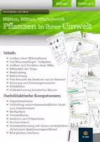 Vorschau - Unterrichtsreihen - Pflanzen in ihrer Umwelt | komplette Unterrichtseinheit mit Lernzielkontrolle | Klasse 5/6 - Deckblatt