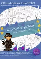 Vorschau - Arbeitsblätter - Ziffernschreibkurs | die Ziffern 0 bis 9 schreiben lernen - Seite 2