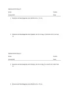 Vorschau - Arbeitsblätter - Zwei Aufgaben zur Raumdiagonale - Deckblatt