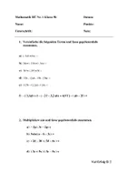 Vorschau - Arbeitsblätter - Übungen zu Termen - Deckblatt