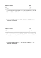 Vorschau - Arbeitsblätter - Aufgaben zur Trigonometrie (10. Kl) - Deckblatt