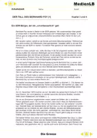 Vorschau - Arbeitsblätter - Der Fall des Bernhard Fey - Deckblatt