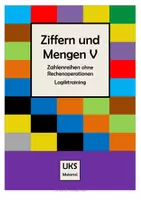 Vorschau - Arbeitsblätter - Ziffern und Mengen - Logiktraining - mit Zahlenreihen erstes logisch-mathematisches Denken schulen - Deckblatt