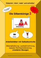 Vorschau - Arbeitsblätter - Die Silbenkönige 2 - Deckblatt