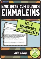 Vorschau - Arbeitsblätter - Neue Ideen zum Einmaleins Teil 5: trainieren und automatisieren - Deckblatt