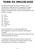 Vorschau - Arbeitsblätter - Neue Ideen zum Einmaleins Teil 5: trainieren und automatisieren - Seite 1