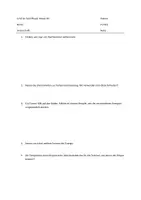 Vorschau - Arbeitsblätter - Fünf Aufgaben zur Wärmelehre - Deckblatt