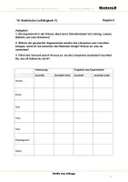 Vorschau - Arbeitsblätter - Elektrische Leitfähigkeit - Deckblatt