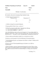 Vorschau - Arbeitsblätter - Aufgaben zur Wärme - Deckblatt