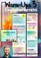Vista previa - Juegos / Gamificación - Warm-Ups for English lessons 3 - Portada