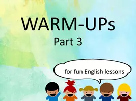 Vista previa - Juegos / Gamificación - Warm-Ups for English lessons 3 - página 1