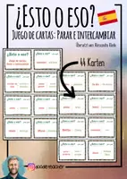 Vista previa - Juegos / Gamificación - ¿Esto o eso? - Juego de cartas: Parar e intercambiar - Portada