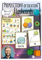 Vista previa - Juegos / Gamificación - Prepositions of Location - Flashcards - Portada
