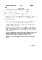 Vorschau - Test - Klassenarbeit zur Kreisberechnung - Deckblatt